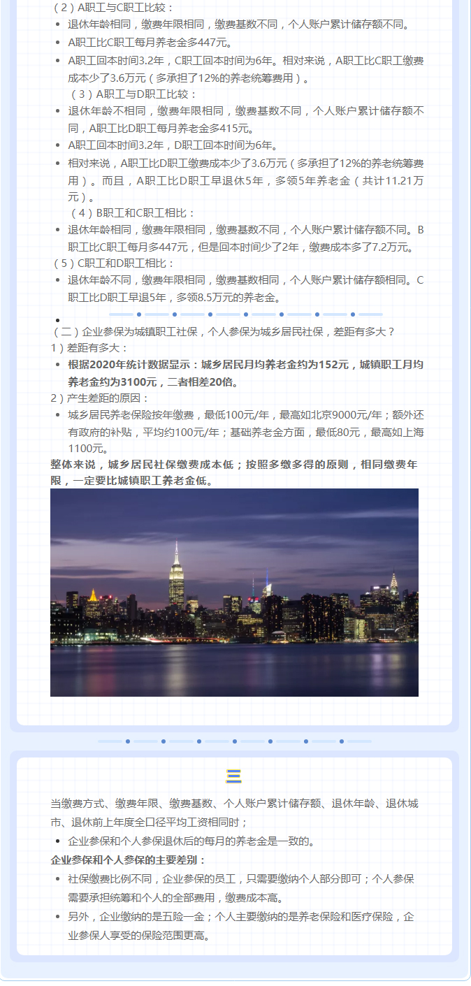 公(gōng)司繳15年社保和個人繳15年社保，到手有(yǒu)沒有(yǒu)差距呢(ne)？_04